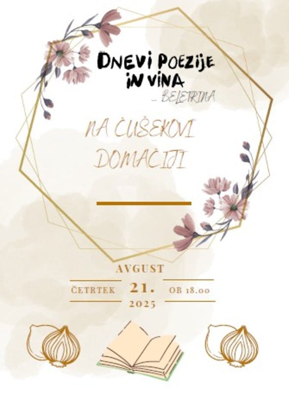 DNEVI POEZIJE IN VINA V DORNAVI NA ČUŠEKOVI DOMAČIJI